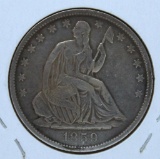 1859O Seated Liberty Half Dollar