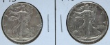 1939S, 1943 Walking Liberty Half Dollars
