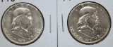 1948D, 1951D Franklin Half Dollars