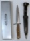 Boker Tree Brand Classic Dagger and Sheath, One Side Reads 'Deutschland 7278', and other Side is