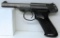 J.C. Higgins Model 80 .22 LR Semi-Auto Pistol w/Hunter Leather Holster Very Minor Wear SN#1248483