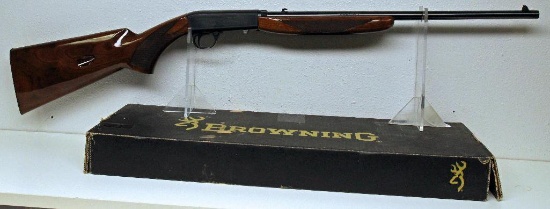 Browning Auto .22 LR Semi-Auto Rifle w/Box Made in Miroku, Japan Light Wear and Minor Wood Bumps