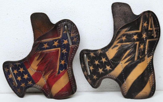 (2) Savoy Leather Multi-Fit Holsters