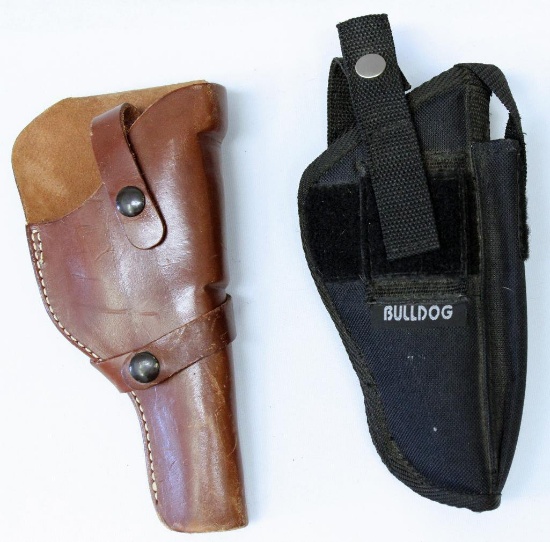 Sears Leather Holster and Bulldog Nylon Holster