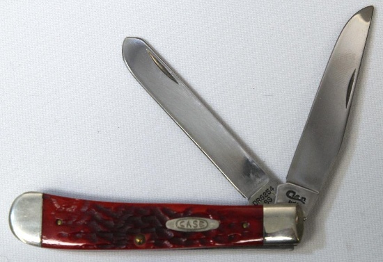 Case XX Two Blade Pocket Knife, Large Blade Reads '7 Dots' and other Blade Reads 'DR6254 SS'