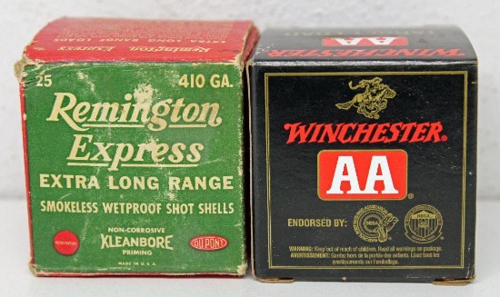 Full Box Remington Express .410 Ga. 2 1/2" 6 Shot Shotgun Shells, Some Wear to Box and Full Box