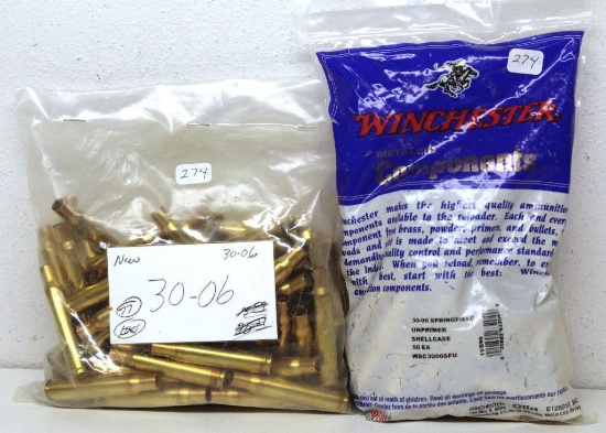 127 Rounds New .30-06 Brass
