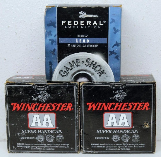 (2) Full Boxes Winchester AA Super-Handicap 12 Ga. 2 3/4" 7 1/2 Shot and Full Box Federal 12 Ga. 2