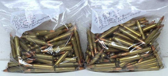 200 Rounds .223 Rem. 55 gr. SP Reloaded Cartridges