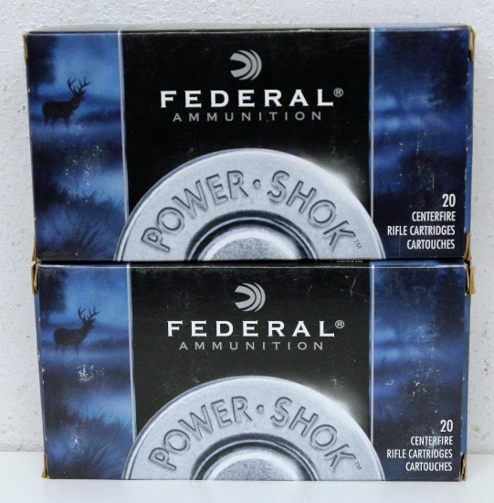 (2) Full Boxes Federal Power-Shok 7 mm Rem. Mag. 150 gr. SP Cartridges