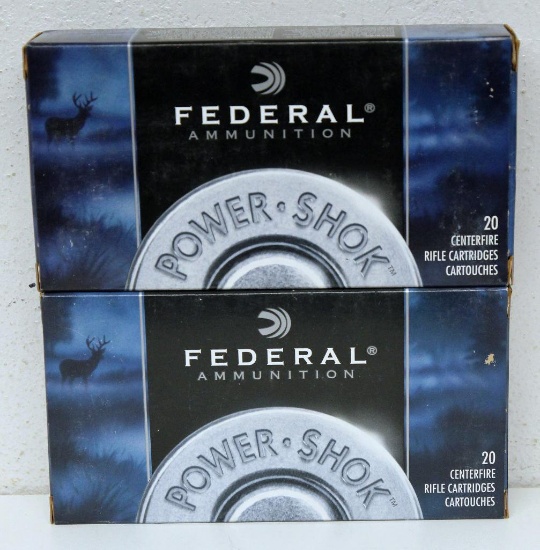 (2) Full Boxes Federal Power-Shok 7 mm Rem. Mag. 150 gr. SP Cartridges