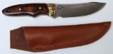 2008 Ducks Unlimited Fixed Blade Hunting Knife with Sheath, 4 3/8