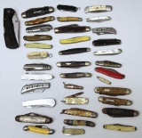 (37) Mixed Pocket Knives, Several with Damage, Some OK
