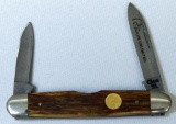Ducks Unlimited Case USA Two Blade Pocket Knife, Large Blade Reads 'Case USA 7 Dots' and 'DU279 SS'
