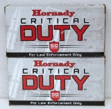 (2) Full Boxes of 50 Hornady Critical Duty .45 Auto + P 220 gr. FlexLock Cartridges