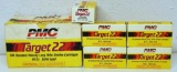 (5) Boxes of 50 in Brick Box PMC Target .22 LR Cartridges