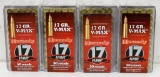 (4) Full Boxes Hornady .17 HMR 17 gr. V-Max Cartridges