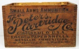 Old The Peters Cartridge Co. Referee 12 Ga. Shotgun Shells Wooden Ammo