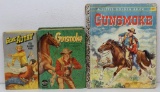'Gunsmoke' The Big Little Book, 'Gunsmoke' A Little Golden Book, Damage and Writing on Pages and
