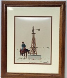 Framed Limited Edition Cowboy Print Aaron B. Conner #39 of 750