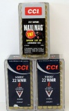 (2) Full Boxes of 50 CCI V-Max .22 WMR 30 gr. Polymer Tip Cartridges and Full Box of 50 CCI .22 WMR