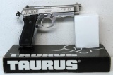 Taurus PT 92 AFS 9 mm Semi-Automatic Handgun Stainless Finish 2 Clips Used w/Box Needs Cleaning