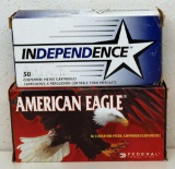 Full Box Independence .45 Auto 230 gr. FMJ Cartridges and Full Box American Eagle .45 Auto 230 gr.