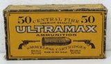 Partial Box of 47 UltraMax .45 Colt 200 gr. Round Nose Flat Point Cartridges