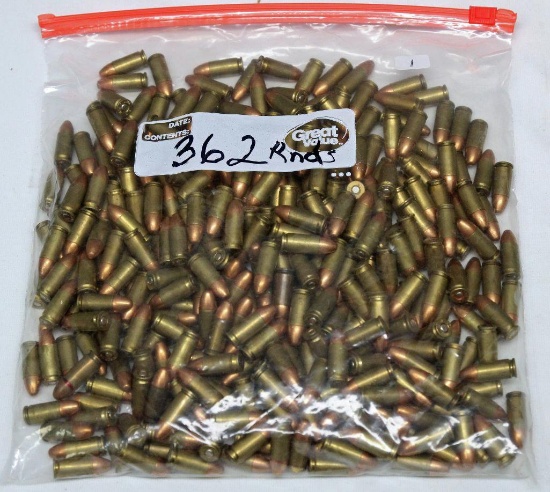 362 Mixed Rounds 9 mm Luger Cartridges