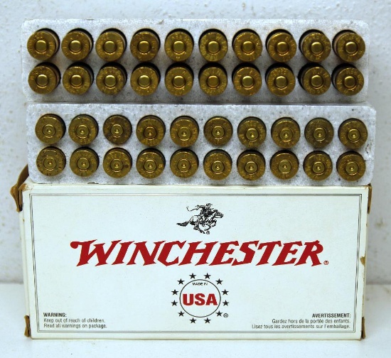 20 Rounds Winchester .22-250 Rem. 45 gr. JHP Varmint Cartridges and 20 Fired Brass