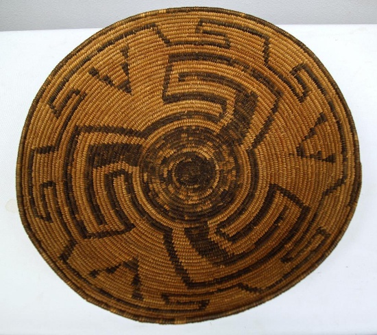 Native American Indian Pima Basket, 16" Wide by 5" Tall