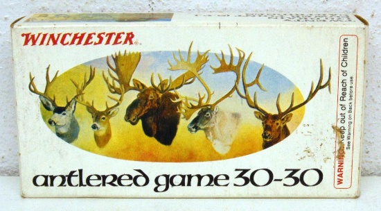 Full Box Winchester Commemorative Antlered Game .30-30 170 gr. SP Cartridges