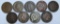 1880,1884,1887,1888,1889,1890,1891,1892,1893 Indian Head Cents