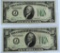 (2) 1934A $10 Notes