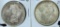 (2)1921D Morgan Dollars