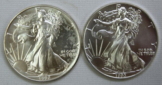 1992, 1993 Silver Eagles