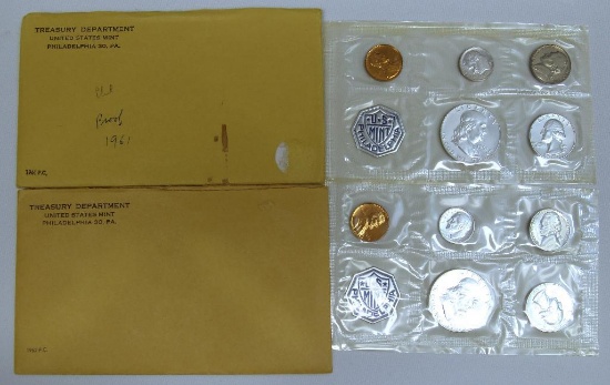 U.S. Mint 1961 and 1962 Proof Sets