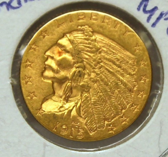 1915 $2.50 Indian Gold