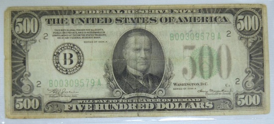 1934A $500 Note