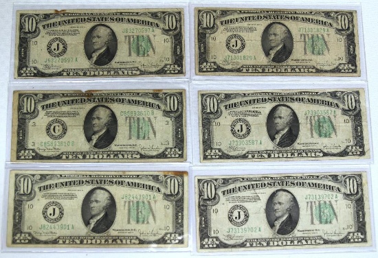 (6) 1934 Series $10 Notes
