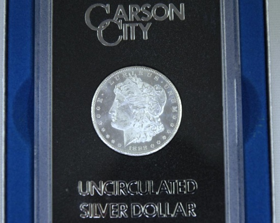 1882CC Uncirculated Silver Dollar in GSA Case