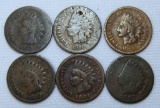 1879,1880,1881,1882,1884,1885 Indian Head Cents