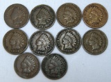 1888,1891,1896,1897,1898,1899,1900,1901,1902,1903 Indian Head Cents