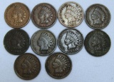 1897,1898,1899,1901,1902,1903,1904,1906,1907,1908 Indian Head Cents