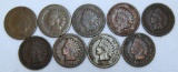 1880,1884,1887,1888,1889,1890,1891,1892,1893 Indian Head Cents