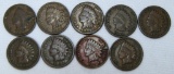 1887,1889,1890,1891,1892,1893,1897,1899,1900 Indian Head Cents