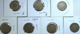 1897,1898,1899,1900,1901,1902,1903 Liberty Head Nickels
