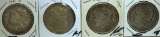 (4) 1921S Morgan Dollars