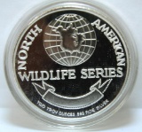 North American Wildlife Series 2 oz. .999 Silver Coin