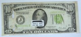 1928B $10 Gold Demand Note w/Damage